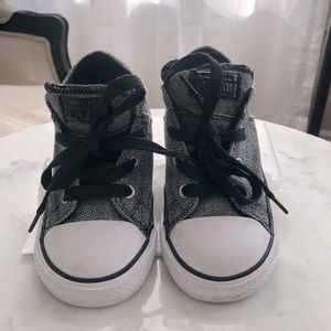Converse grey denim sneakers toddler size 9